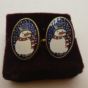 EXIMIOUS LONDON  SNOWMEN CUFF LINKS